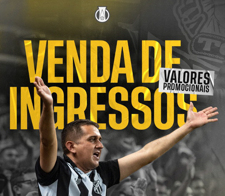 Saiba como adquirir seu ingresso para Ceará x Botafogo/SP no dia da partida