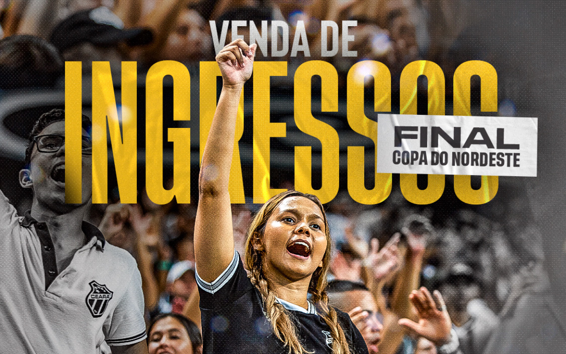 Ceará x Sport: Ingressos para a primeira final da Copa do Nordeste já disponíveis para a Nação Alvinegra