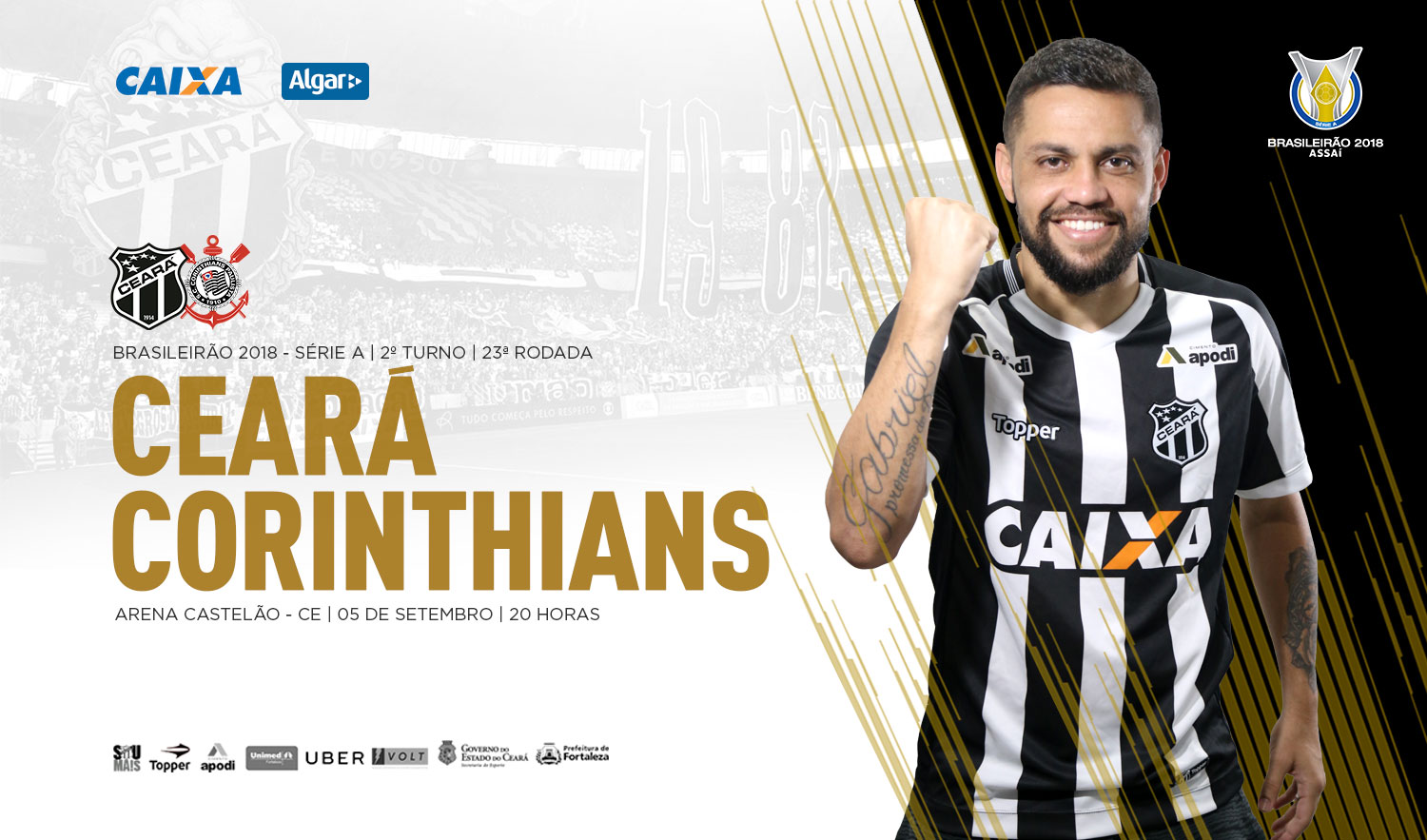 Com expectativa de grande público, Ceará enfrenta Corinthians na Arena Castelão
