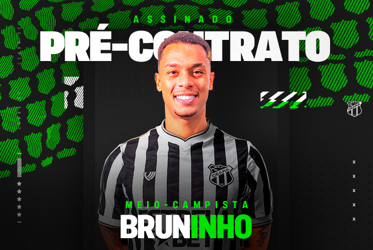 Contratação: Bruninho assina pré-contrato e é mais um reforço do Ceará para este ano