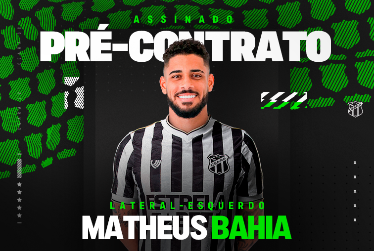 Contratação: Matheus Bahia é o novo lateral-esquerdo do Alvinegro