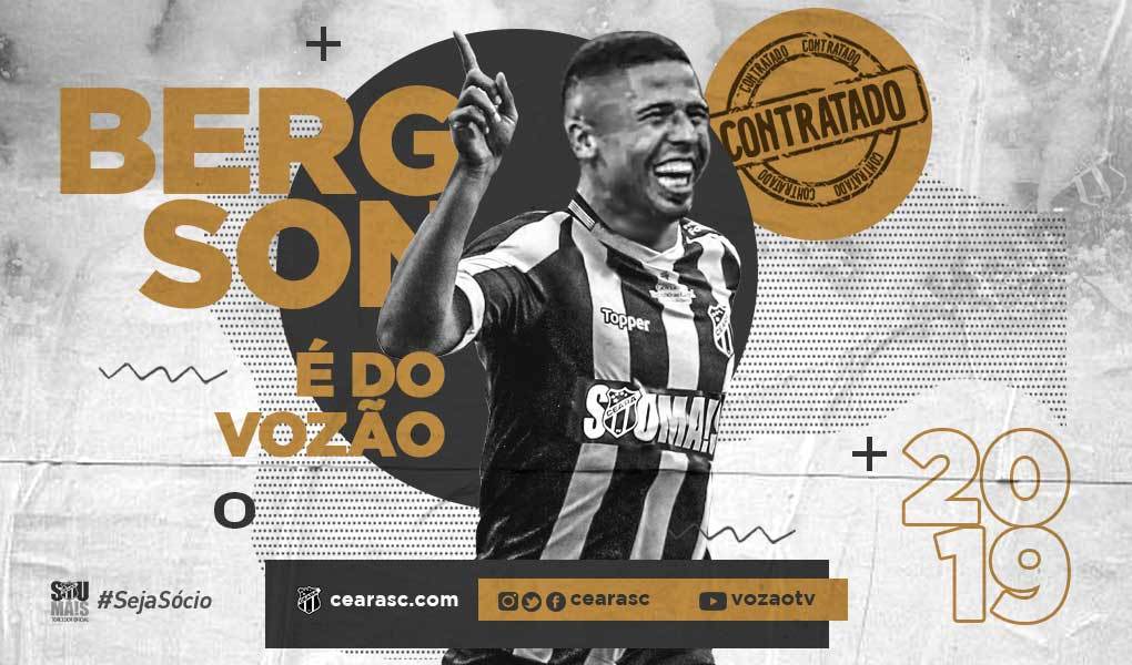 Ex-Athlético/PR, Ceará fecha contrato com atacante Bergson