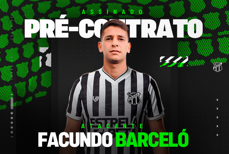 Contratação: Facundo Barceló é o novo atacante do Ceará e reforçará o Alvinegro em 2024