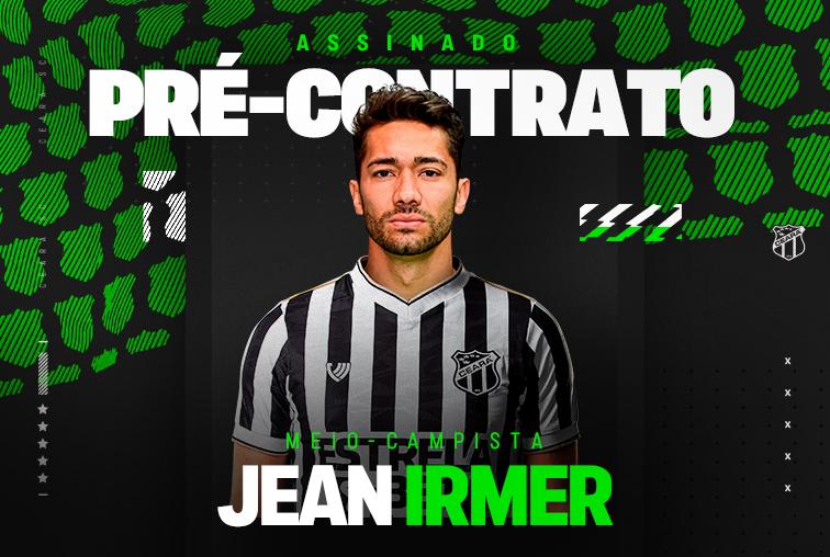 Contratação: Meio-campista Jean Irmer é o mais novo reforço do Ceará