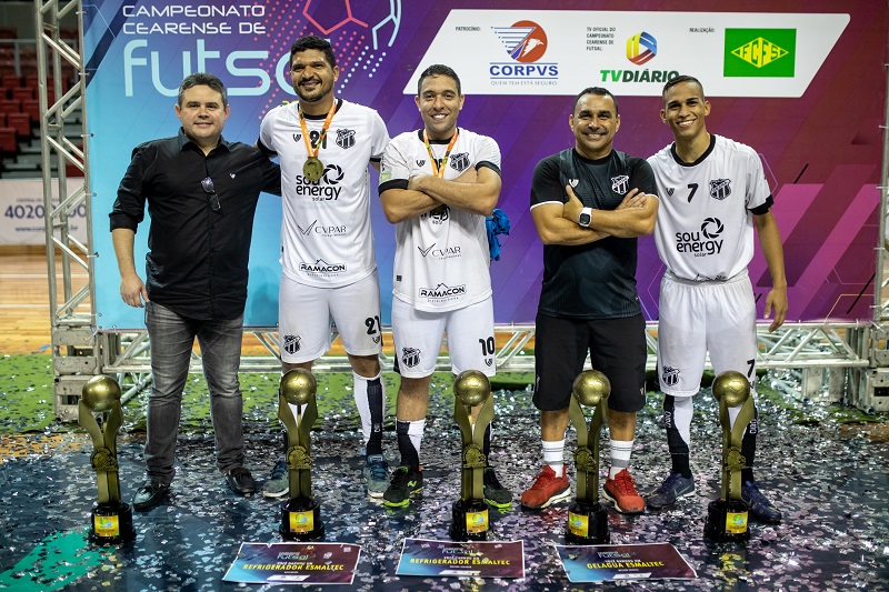 Futsal Adulto: Ceará domina premiação dos melhores do ano no Campeonato Cearense