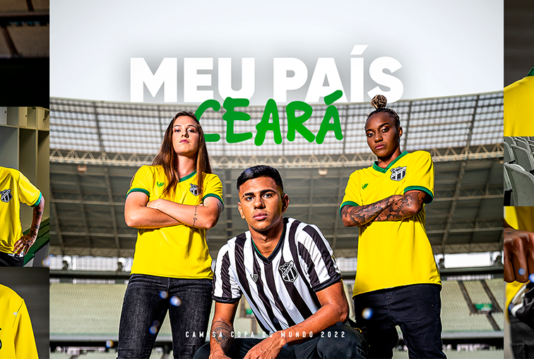 Ceará lança camisa especial em alusão à Copa do Mundo