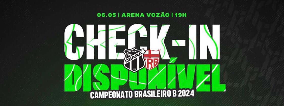 Campeonato Brasileiro: Check-ins liberados para o confronto entre Ceará e CRB/AL a partir desta terça-feira
