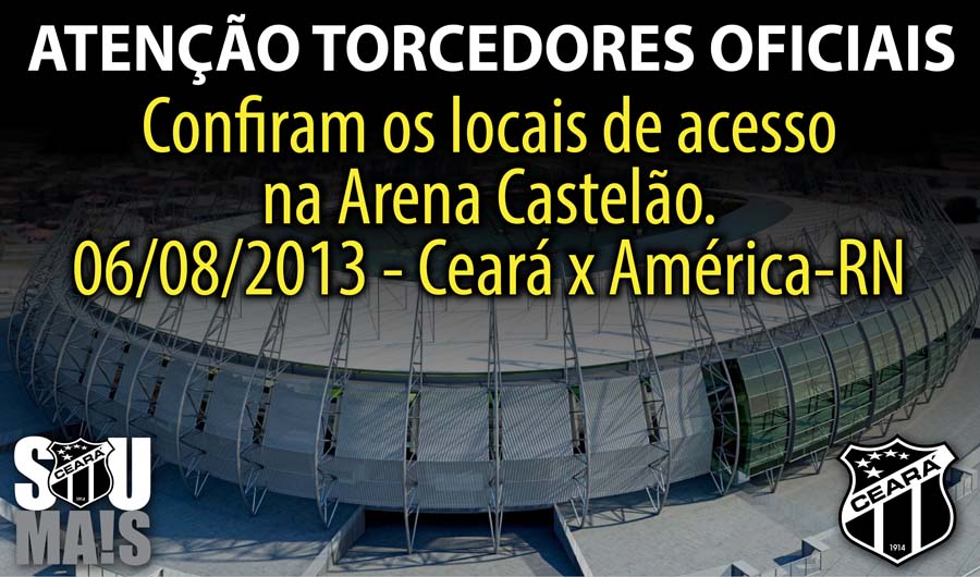 Confira o mapa de acesso para o jogo Ceará x América/RN