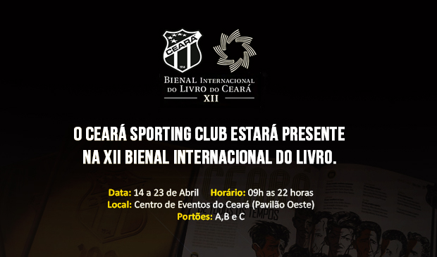 Ceará Sporting Club estará presente na 12ª Bienal Internacional do Livro (CE)
