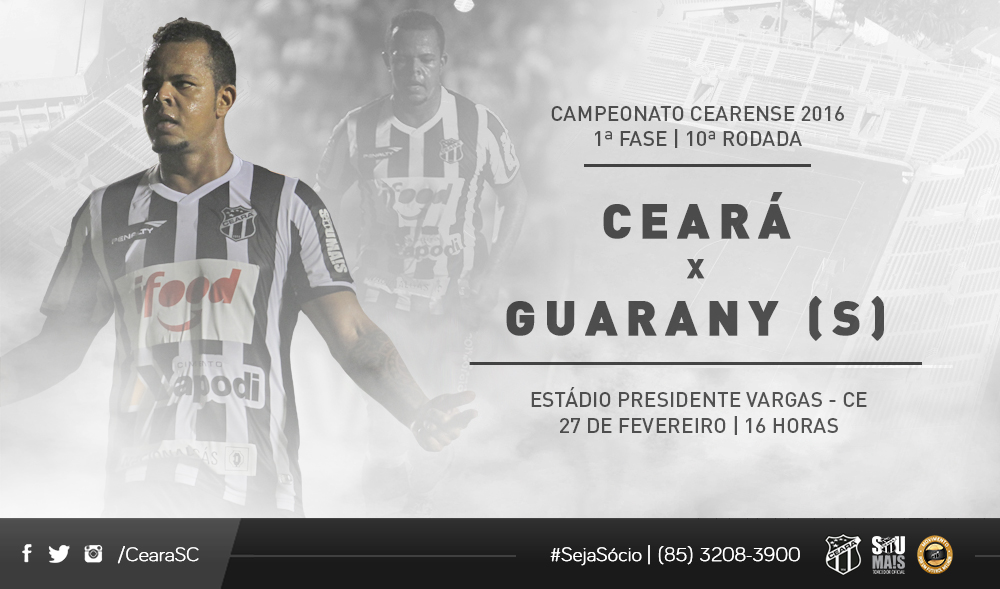 No encerramento da 1ª fase do Estadual, Ceará recebe o Guarany (S)