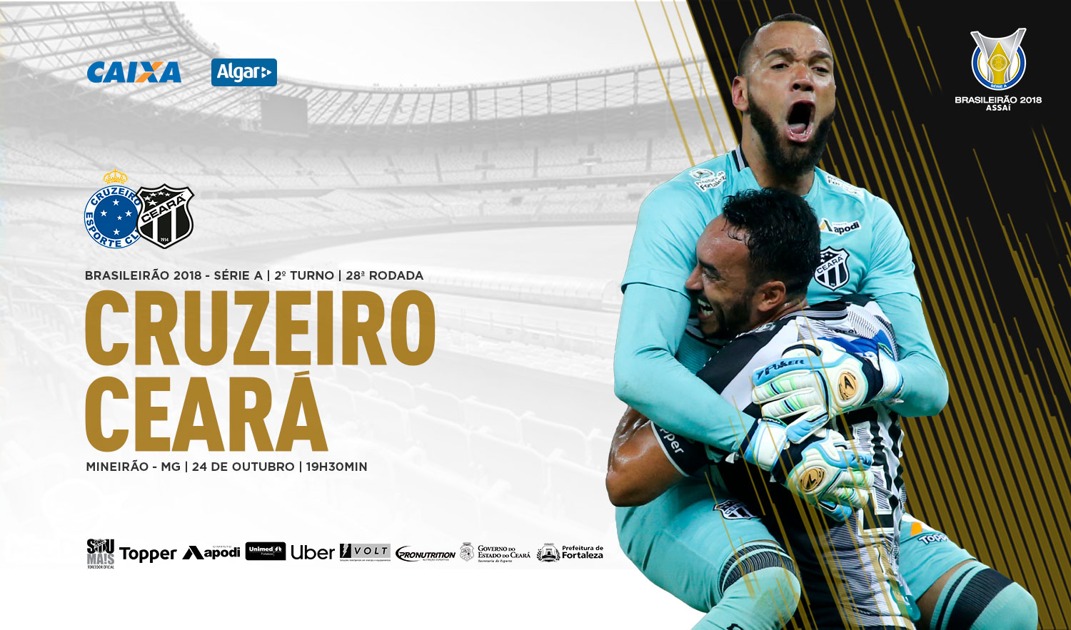 Fora de casa, Ceará enfrenta o Cruzeiro pelo Campeonato Brasileiro