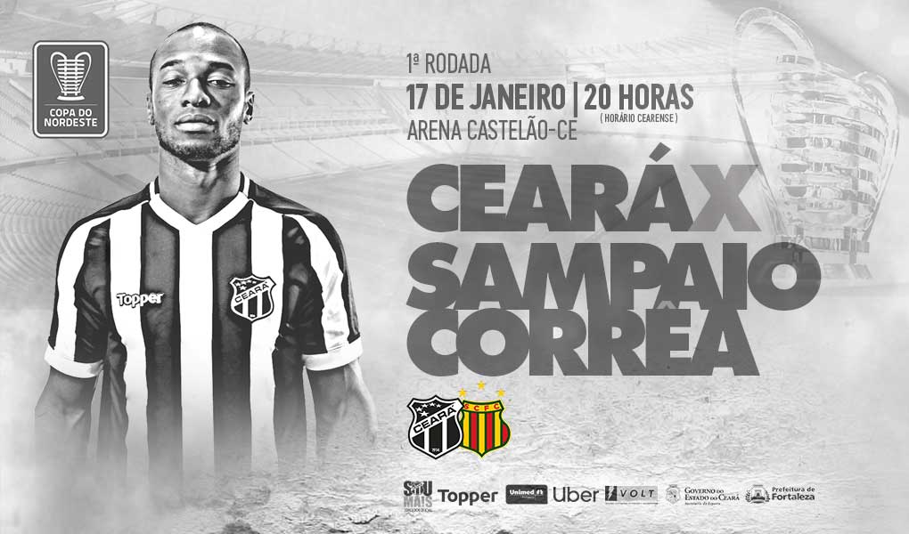  Copa do Nordeste: Ceará estreia contra o Sampaio Corrêa na Arena Castelão