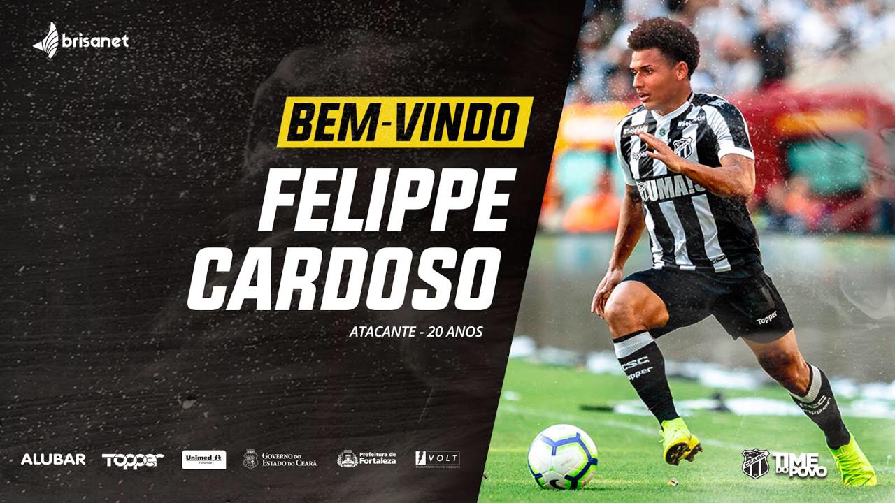 Reforço pro Brasileiro: Ceará acerta com atacante Felippe Cardoso 