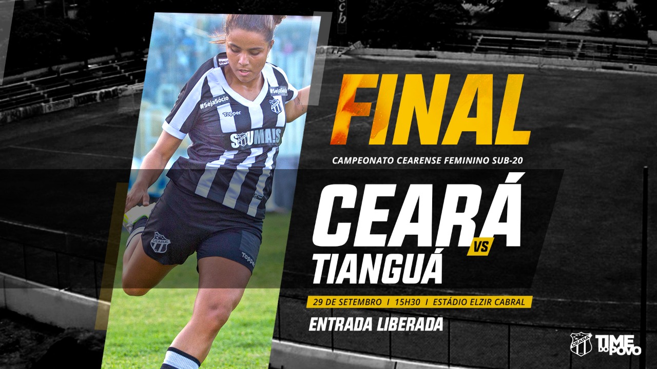 Fut Feminino: No Elzir Cabral, Ceará e Tianguá se enfrentam pela final do Campeonato Cearense Sub-20