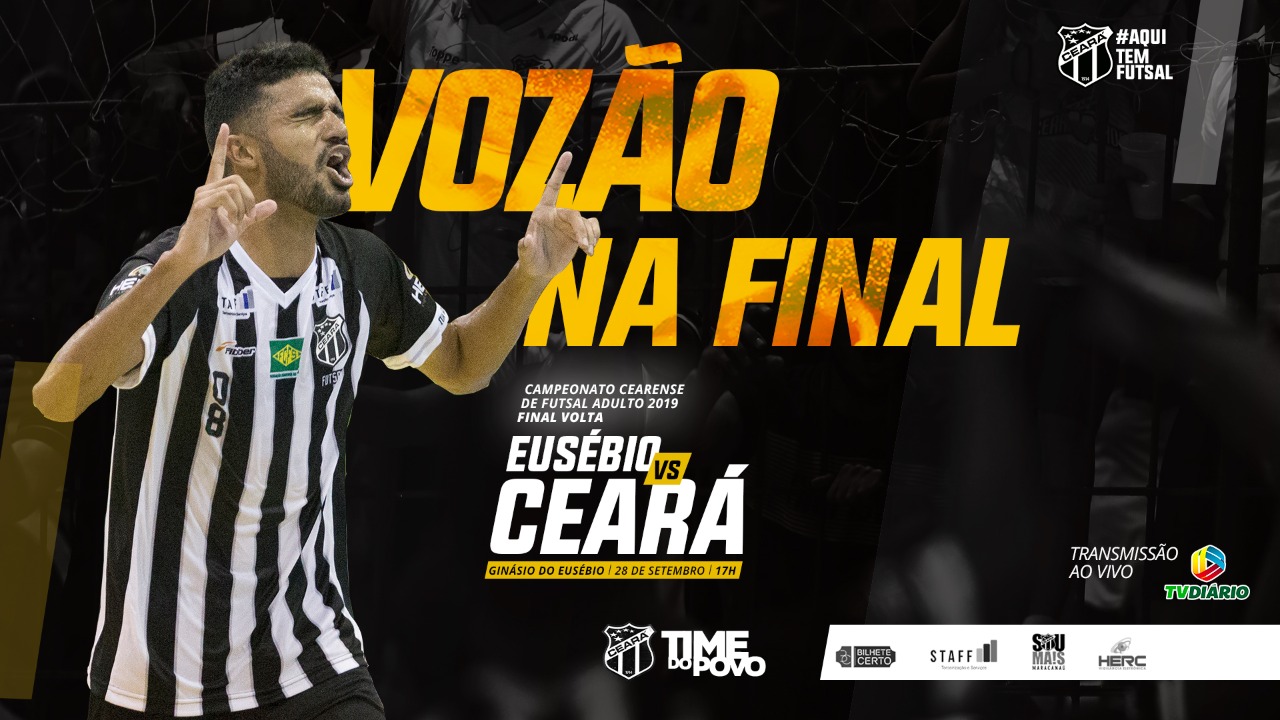 Futsal Adulto: Ceará visita Eusébio pela grande final do Campeonato Cearense