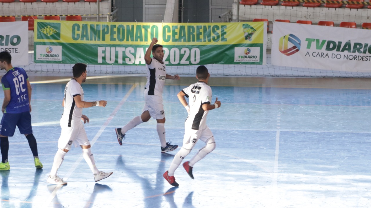 Futsal Adulto: Ceará goleia a UFC e lidera o Grupo A do Campeonato Cearense