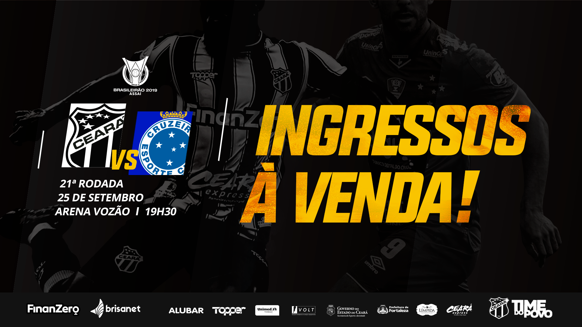 Confira informações sobre venda de ingressos para Ceará x Cruzeiro 