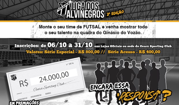 Ceará abre as inscrições para a Liga dos Alvinegros