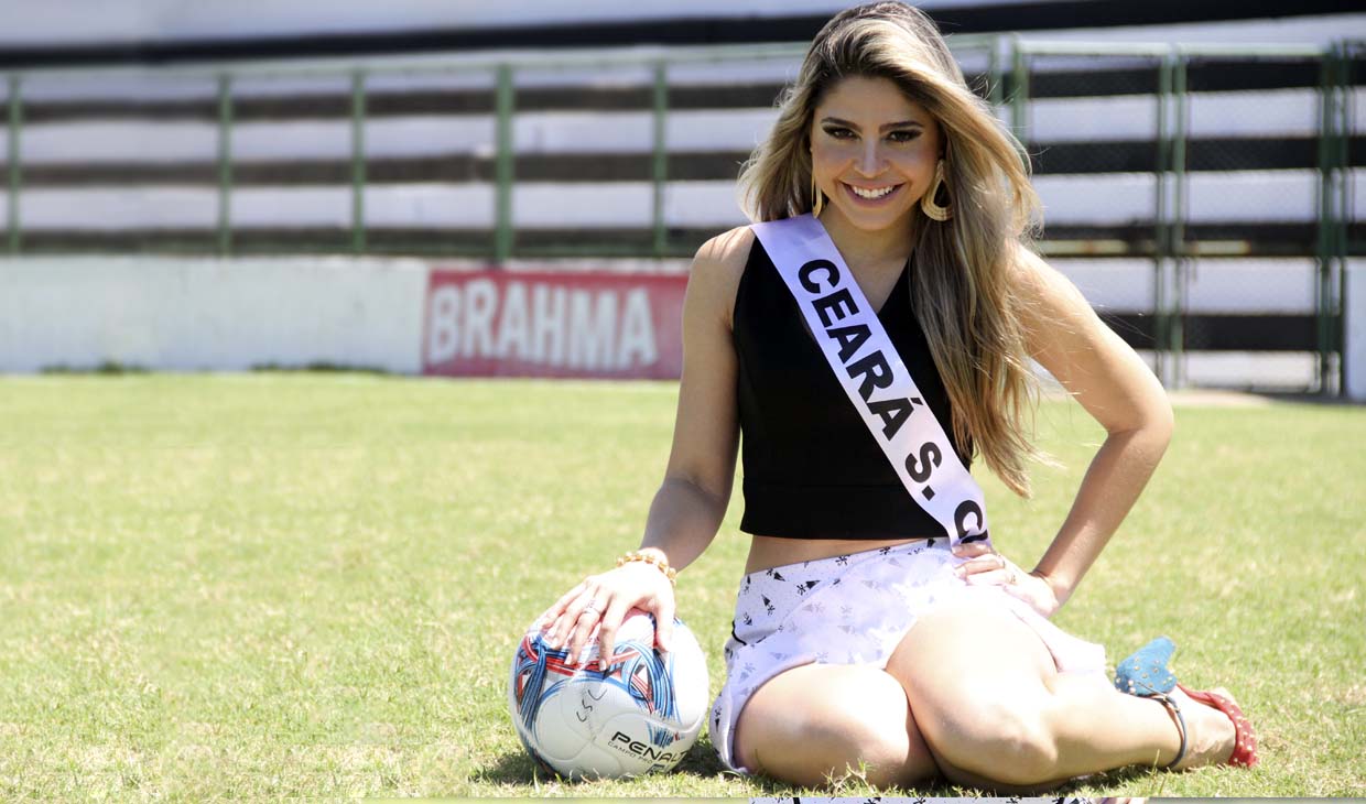 Representante do Vozão no Miss Ceará 2013 visitou a sede alvinegra