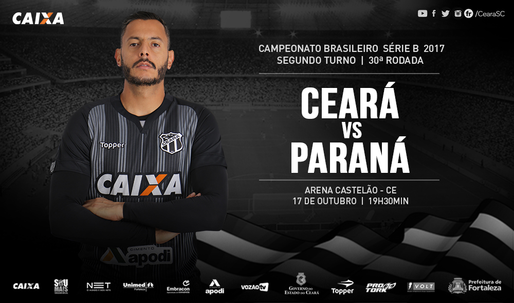 Em confronto direto, Ceará e Paraná se enfrentam na Arena Castelão
