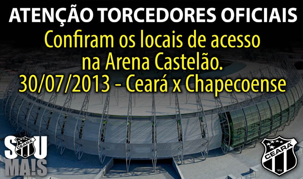  Confira o mapa de acesso para o jogo Ceará x Chapecoense