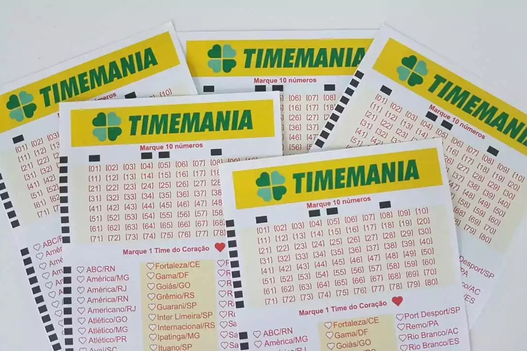 Timemania: Concurso de número 1825 terá prêmio estimativo de R$4,8 milhões