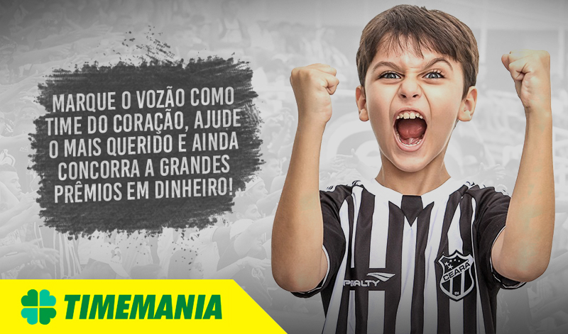 Troque apostas da Timemania por ingresso de Ceará x Criciúma