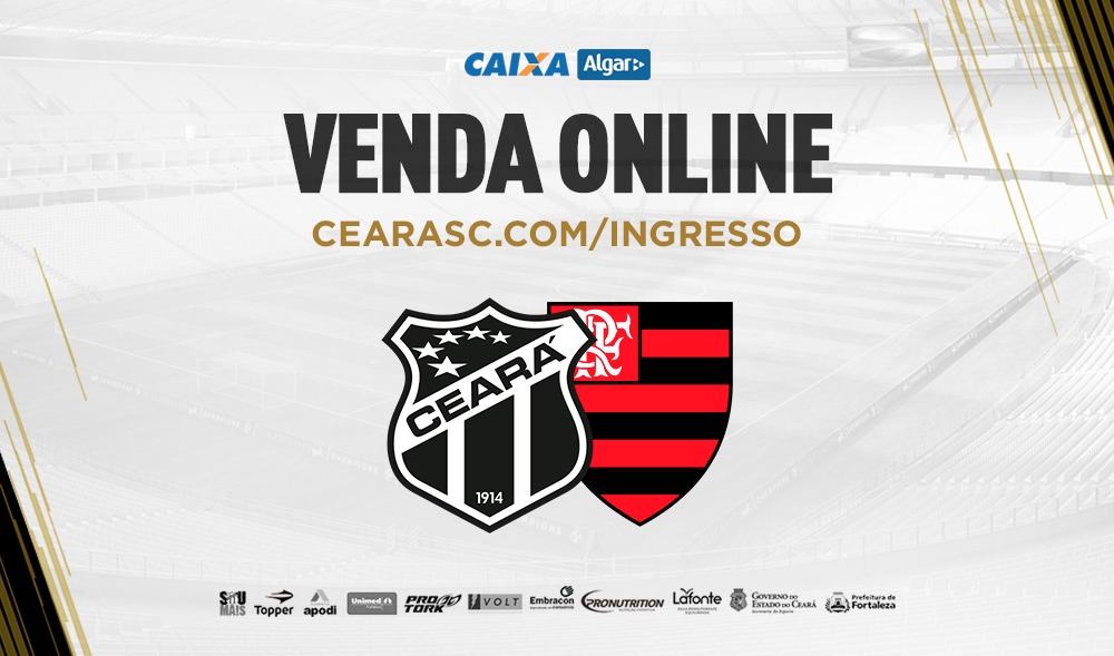 Venda online de ingressos para Ceará x Flamengo