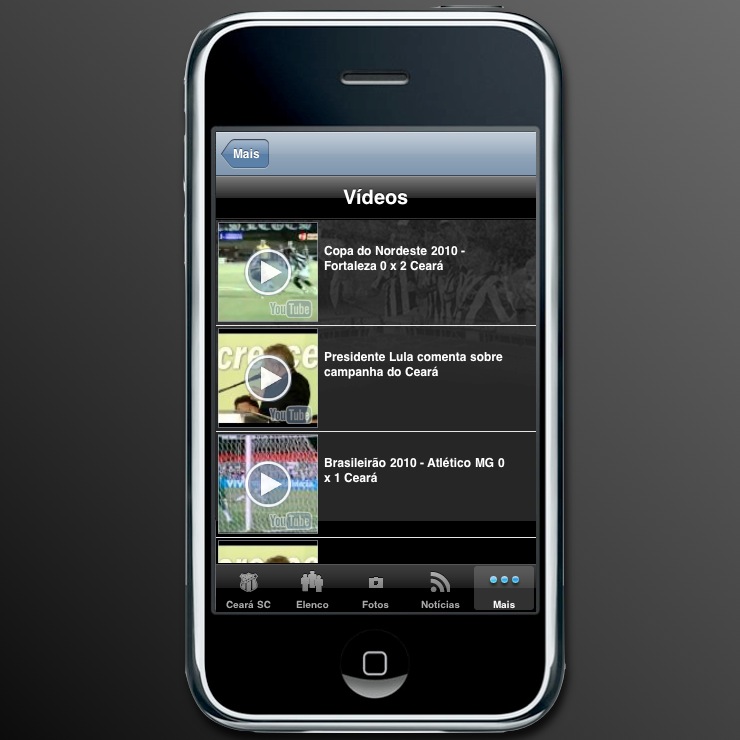 Aplicativo Iphone do Ceará Sporting Club - 9