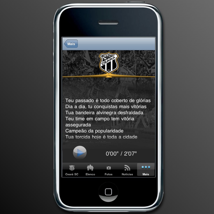 Aplicativo Iphone do Ceará Sporting Club - 10