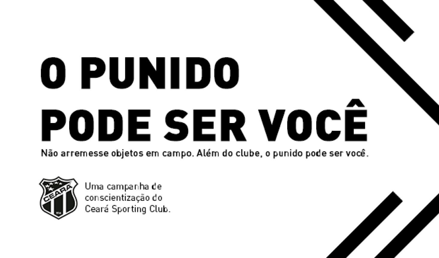 Torcedor alvinegro, nunca arremesse objetos em campo