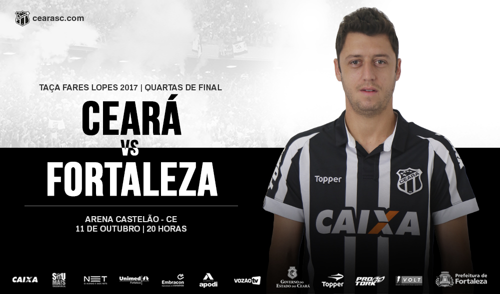 Fares Lopes: Em jogo de volta das quartas-de-final, Ceará enfrenta o Fortaleza na Arena Castelão
