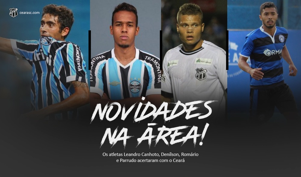 Mais quatro atletas fecham acordo e assinam com o Ceará 