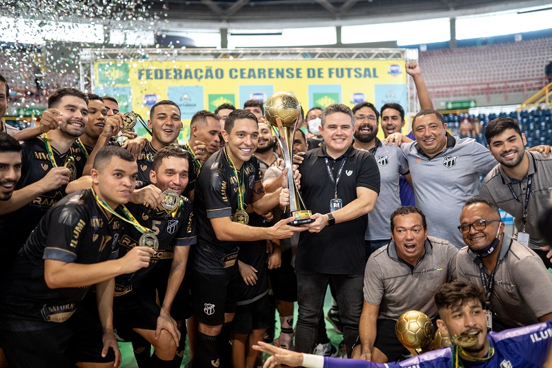 Futsal: Ceará finaliza temporada mais vencedora da história da modalidade com Tríplice Coroa