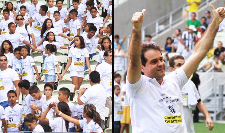Campanha Atitude de Campeão emocionou os torcedores no Castelão