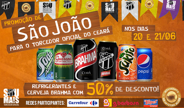Não perca a Super Promoção de São João para o Torcedor Oficial