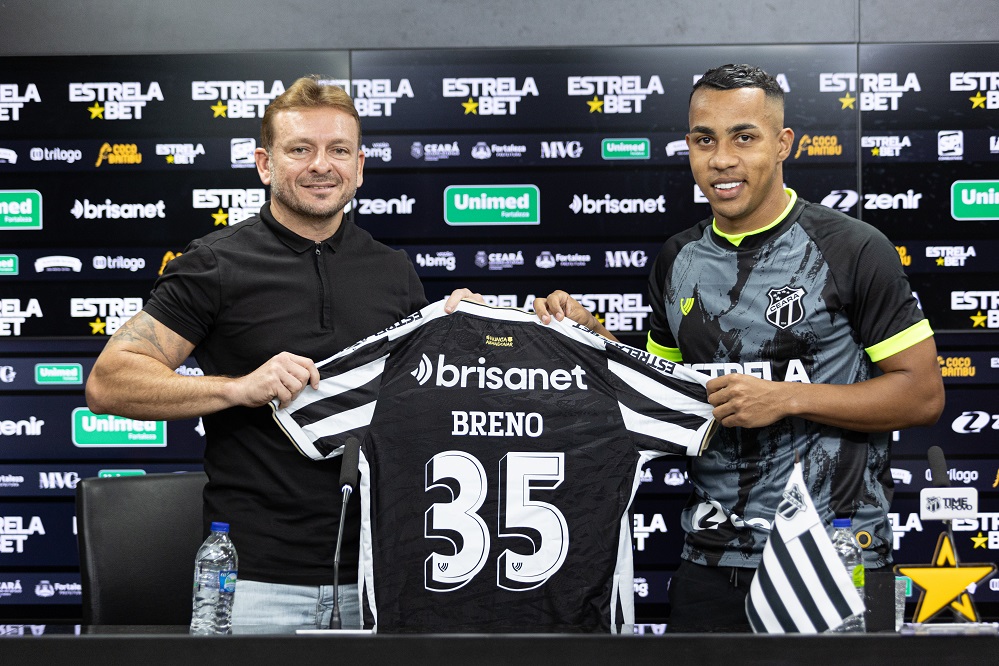 Ceará apresenta oficialmente o volante Breno