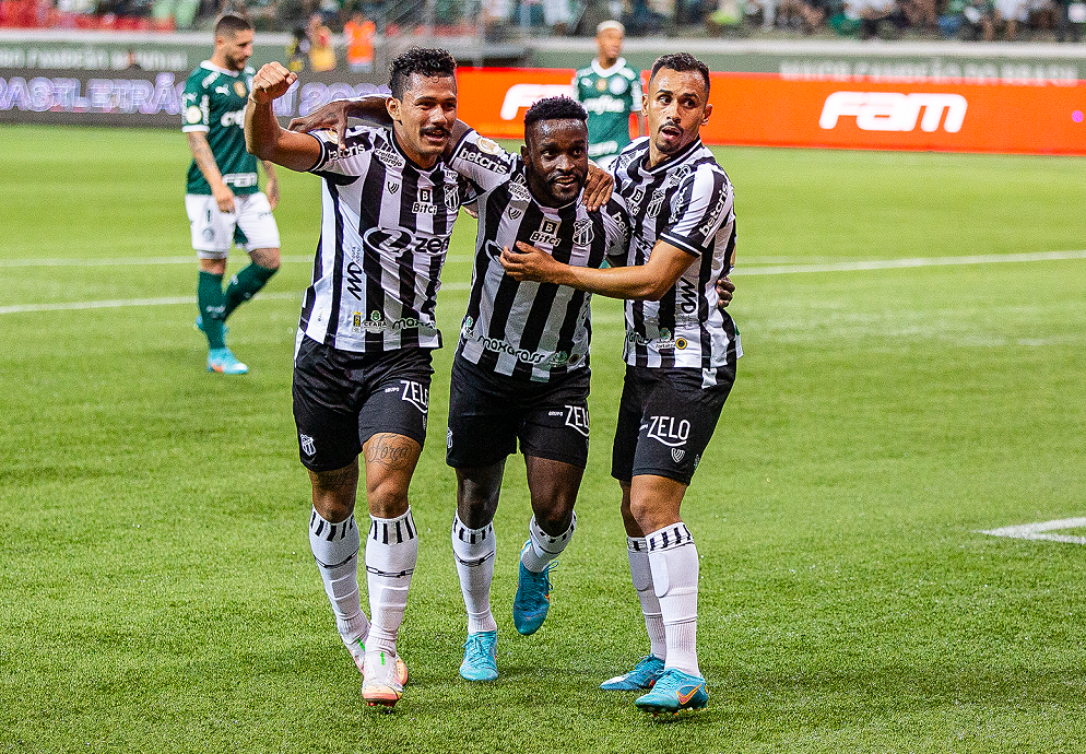 Fora de casa, Ceará estreia na Série A vencendo o Palmeiras por 3 a 2