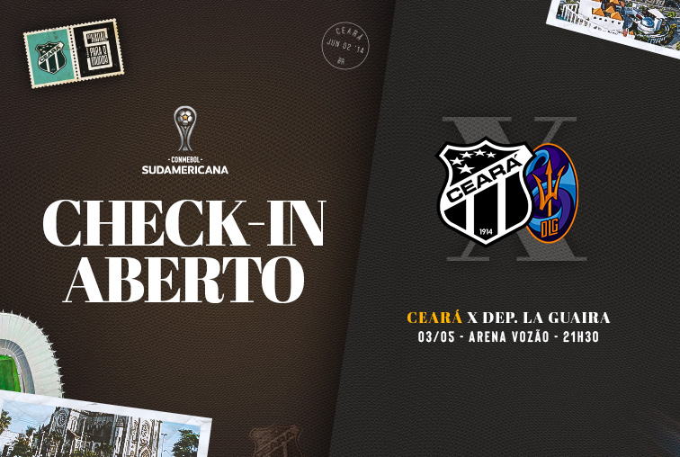 CONMEBOL Sudamericana: Check-in liberado para Ceará x La Guaira