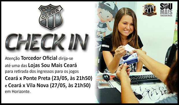 Torcedor Oficial precisa efetuar seu check in para os jogos em Horizonte/CE