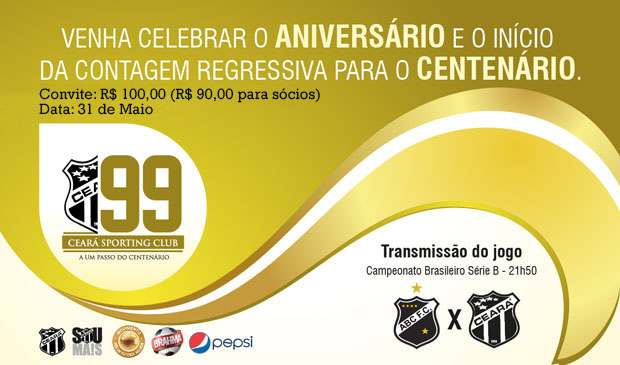 #Ceara99Anos: Vozão realiza jantar para entrega do 14º Vovô de Ouro