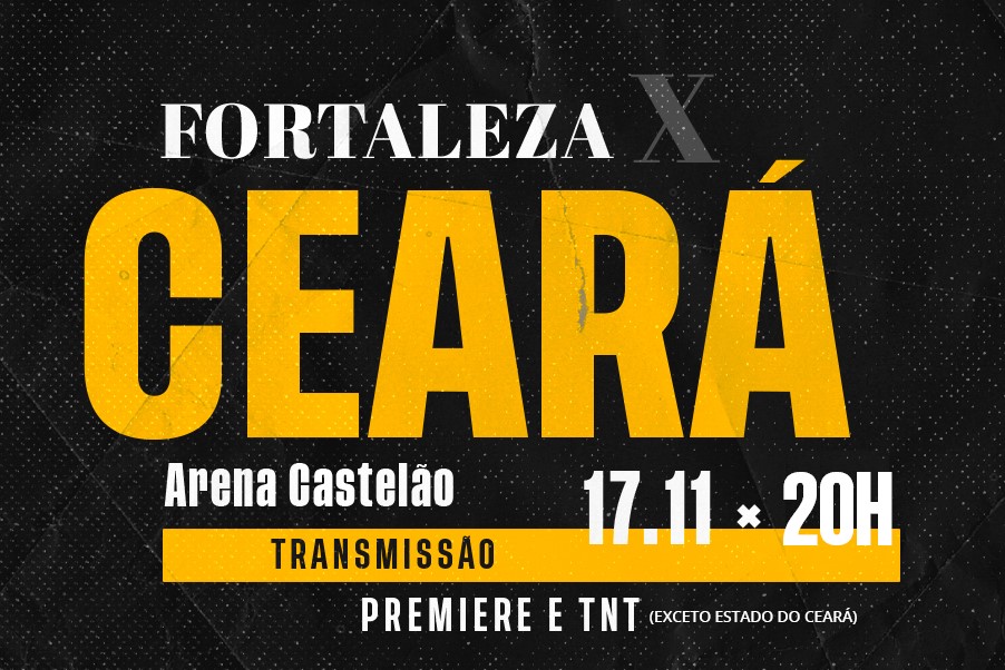 Série A: Em partida válida pela 33ª rodada, Ceará encara o rival em mais um Clássico-Rei