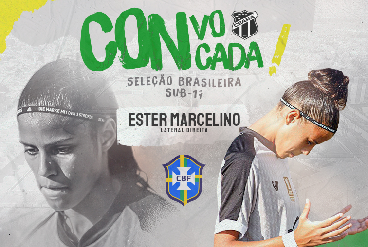 Fut. Feminino: Atleta do Time do Povo, lateral-direita Ester é convocada para a Seleção Brasileira Sub-17