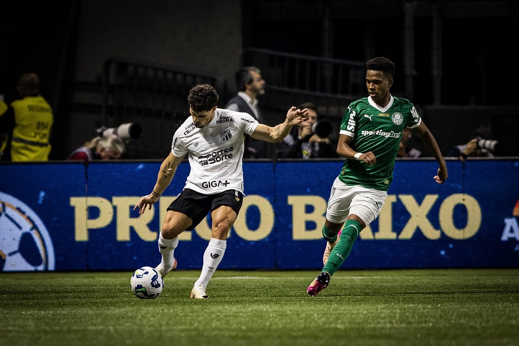 Copa do Brasil: Ceará compete, mas é superado pelo Palmeiras por 3 a 0 e encerra participação na competição