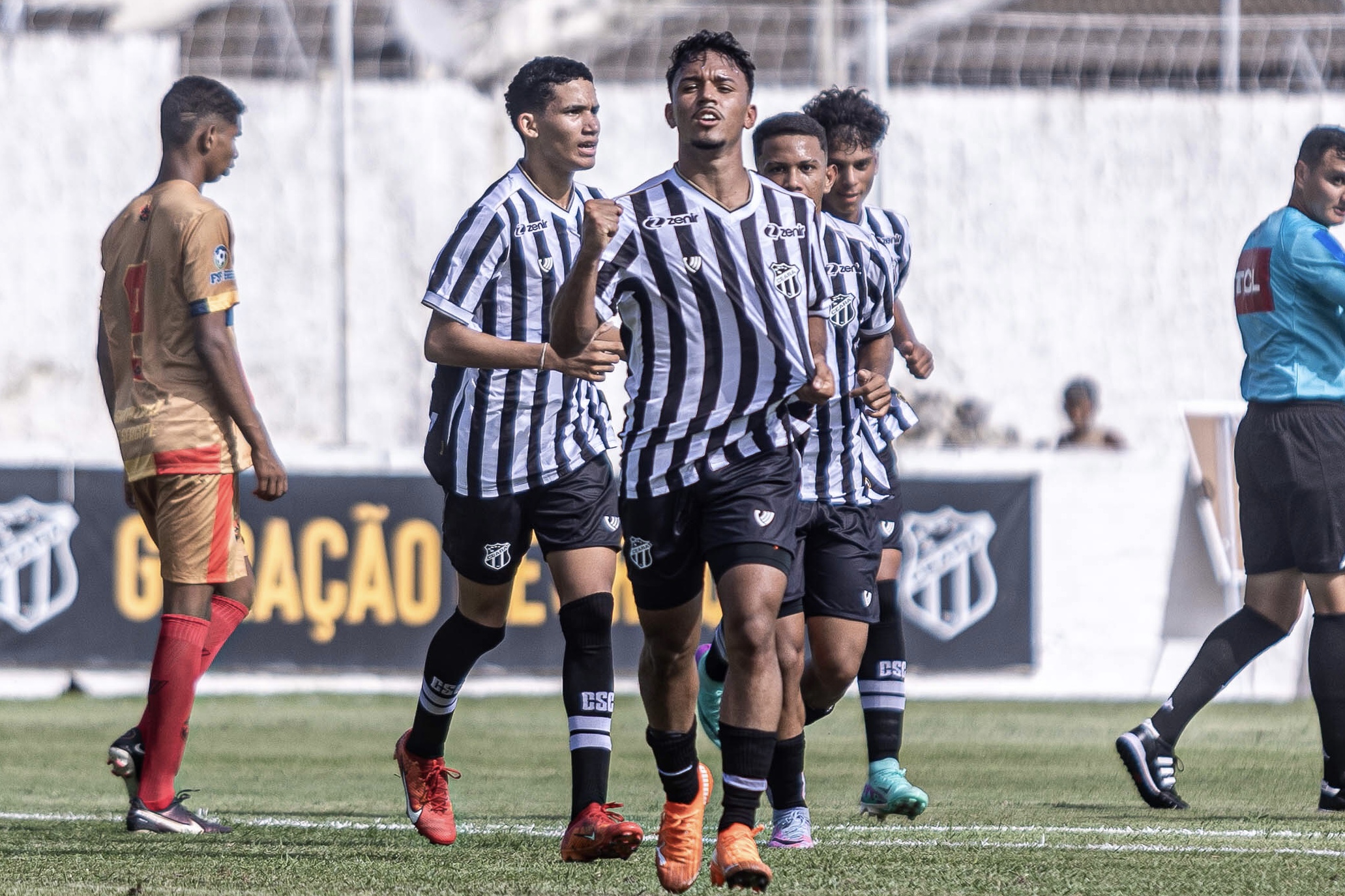 Sub-17: Estreando na temporada, Ceará goleia Santa Cruz/SE por 4 a 0 e avança na Copa do Brasil