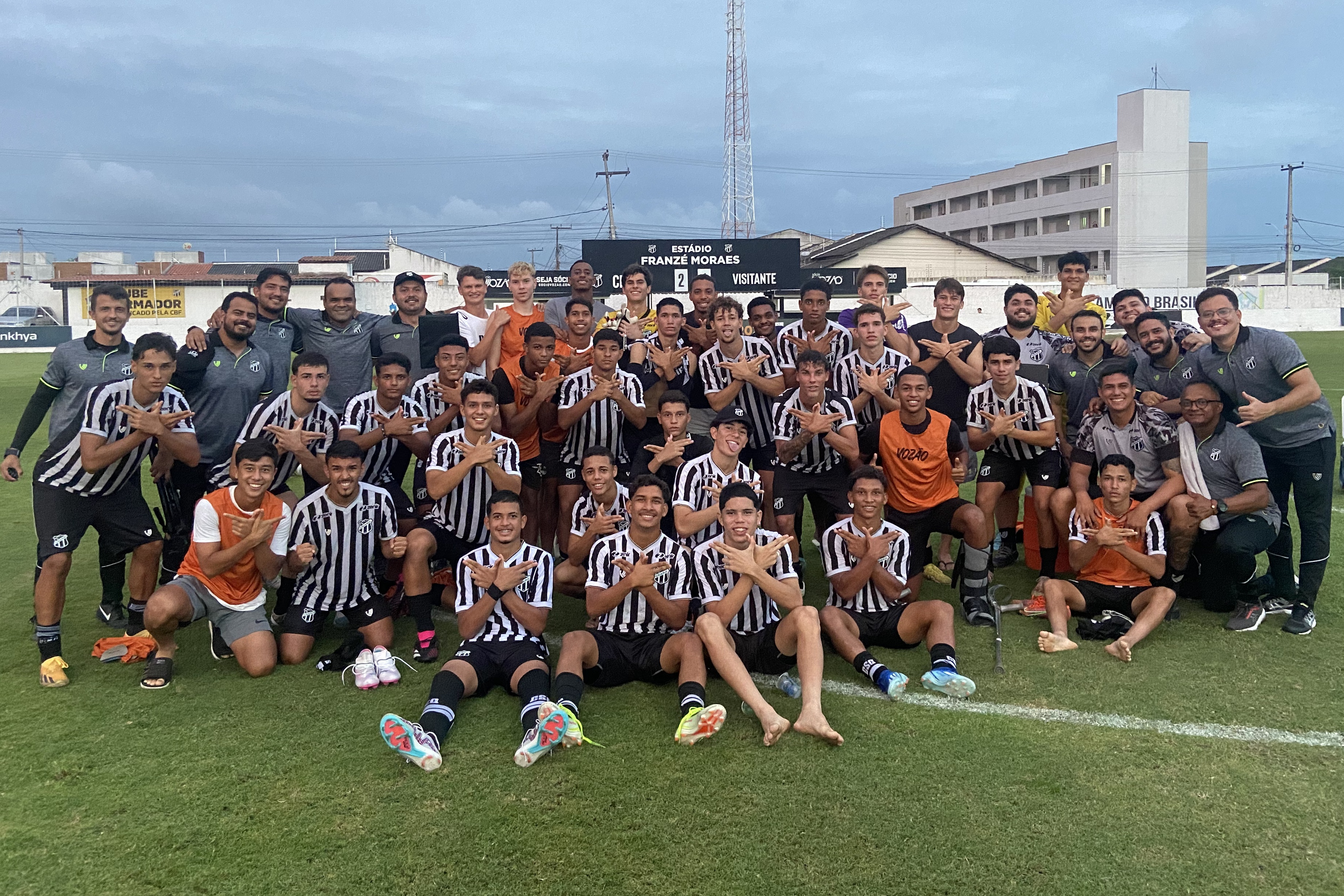 Sub-17: De virada, Vozão vence o Floresta por 2 a 1 e conclui a primeira fase na liderança do Cearense