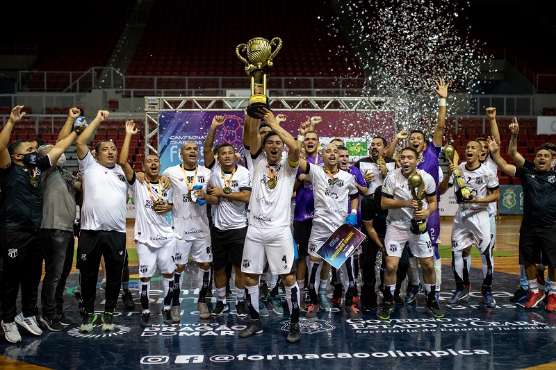 Futsal Adulto: Ceará encerra a temporada com o bicampeonato estadual e números expressivos