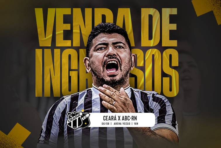 Ceará x ABC/RN: Vendas de ingressos seguirão durante o final de semana e durante o dia da partida