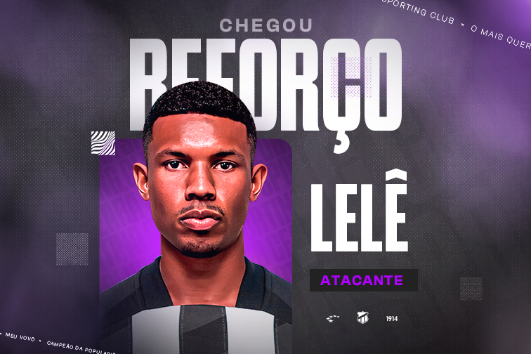 Contratação: Lelê é o novo atacante alvinegro e chega para reforçar o setor ofensivo do Vozão