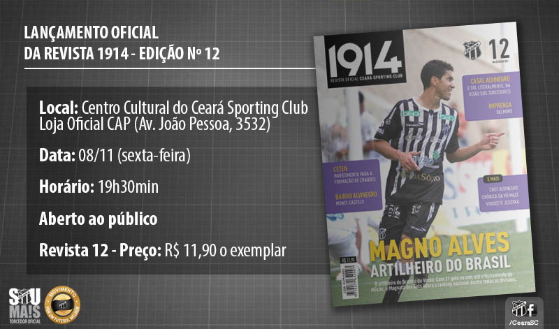 Ceará lança 12ª edição da “Revista 1914"